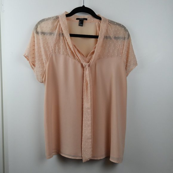 Forever 21 Pink Blouse in Large - Picture 3 of 6